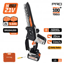 NAKAYAMA PRO EC1520 NAKAYAMA Pro EC1520 Κλαδευτικό Αλυσοπρίονο Μπαταρίας 21V,Brushless,Λάμα 20cm