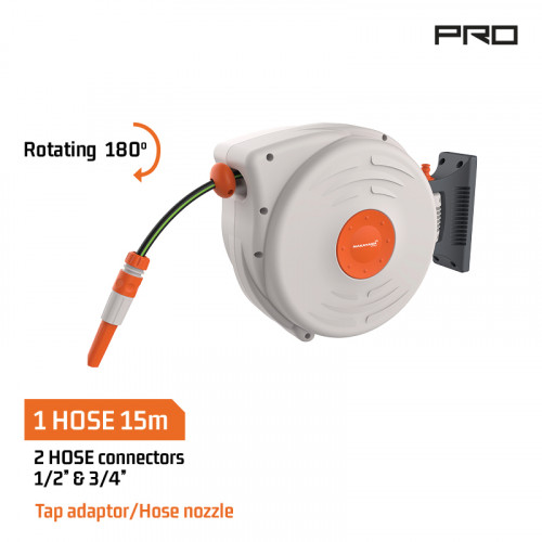 NAKAYAMA PRO GH9160 ΑΝΕΜΗ ΠΟΤΙΣΜΑΤΟΣ ΤΟΙΧΟΥ ΑΥΤΟΜΑΤΗ, ΜΕ ΛΑΣΤΙΧΟ 15m 1/2'' & 4 ΕΞΑΡΤΗΜΑΤΑ, ΠΕΡΙΣΤΡΟΦΗ 180° NAKAYAMA PRO GH9160 ΑΝΕΜΗ ΠΟΤΙΣΜΑΤΟΣ ΤΟΙΧΟΥ ΑΥΤΟΜΑΤΗ, ΜΕ ΛΑΣΤΙΧΟ 15m 1/2'' & 4 ΕΞΑΡΤΗΜΑΤΑ, ΠΕΡΙΣΤΡΟΦΗ 180°