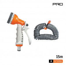 NAKAYAMA PRO GH9244 ΣΕΤ ΛΑΣΤΙΧΟ ΣΠΙΡΑΛ 15m ΜΕ ΠΙΣΤΟΛΙ ΠΟΤΙΣΜΑΤΟΣ