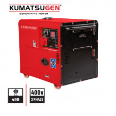 KUMATSUGEN GP10000MAT ΓΕΝΝΗΤΡΙΑ ΠΕΤΡΕΛΑΙΟΥ 9KVA , 499cc ΚΛΕΙΣΤΟΥ ΤΥΠΟΥ ΤΡΙΦΑΣΙΚΗ ME MIZA KAI ΜΠΑΤΑΡΙΑ