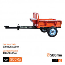 Nakayama MB211 Ρυμούλκα με Ανατροπή 500Kg  (Σε 6 Άτοκες Δόσεις) | 012719
