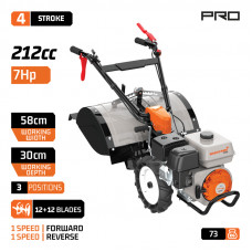 NAKAYAMA PRO MB6510 ΣΚΑΠΤΙΚΟ ΒΕΝΖΙΝΗΣ 7ΗΡ 212cc, 1ΕΜΠΡΟΣ,1ΟΠΙΣΘΕΝ 58CM (12ΜΑΧΑΙΡΙΑ)