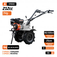 NAKAYAMA MB7000 Classic Σκαπτικό Βενζίνης 6.5Hp με 110cm Πλάτος Εργασίας & Κιβώτιο Ταχυτήτων (Σε 3 Άτοκες Δόσεις)