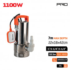 Nakayama NP1060 Αντλία INOX Ακαθάρτων 1.100Watt