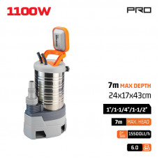 Nakayama NP1100 Αντλία INOX Ακαθάρτων 900Watt