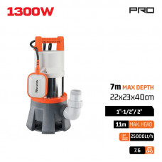 Nakayama NP1130 Αντλία Ακαθάρτων Υψηλής Παροχής 1.300Watt 