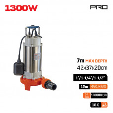 Υποβρύχια Αντλία Λυμάτων με Κοπτήρες NAKAYAMA PRO SP1315, 220V, 1,7Hp