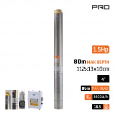 Nakayama SP6200 Υποβρύχια Αντλία Ανοξείδωτη 4'' 1.5Hp για Πηγάδια και Δεξαμενές 