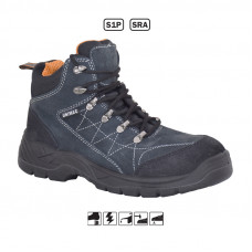 ΜΠΟΤΑΚΙΑ S1P SRA ΜΑΥΡΑ/ΓΚΡΙ SUEDE ΜΕΓ.44