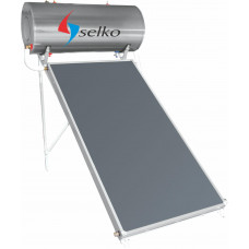 Ηλιακός Θερμοσίφωνας SELKO FLAMME 120/2m² Glass Επιλεκτικός Διπλής Ενέργειας