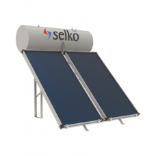 Ηλιακός Θερμοσίφωνας SELKO FLAMME 150/3m² Glass Επιλεκτικός Διπλής Ενέργειας